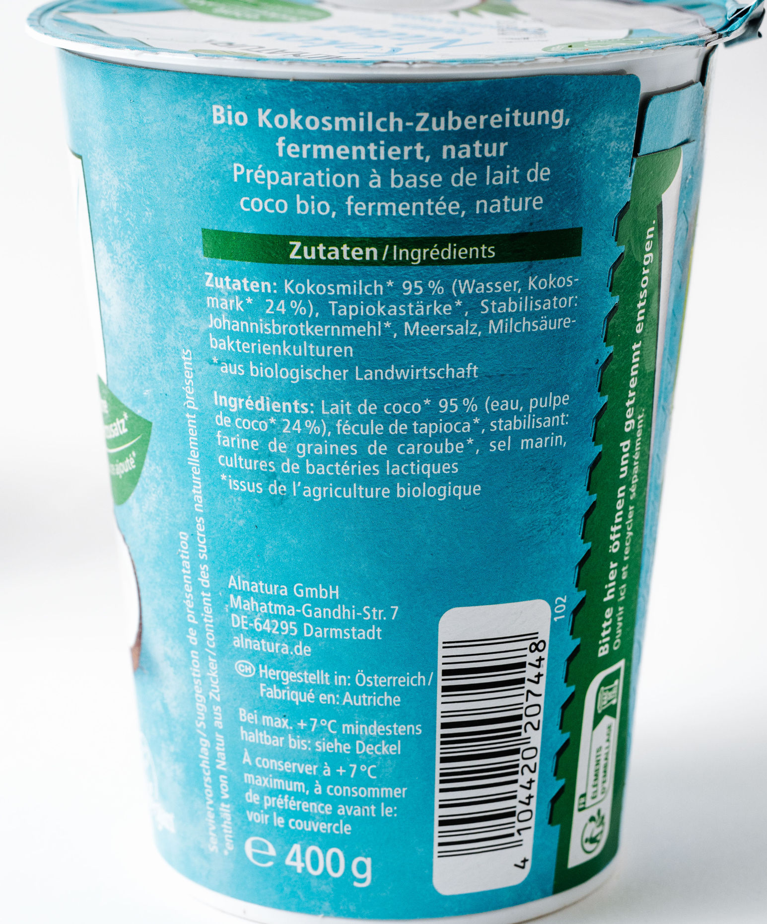 Alnatura Veganer Kokosjoghurt