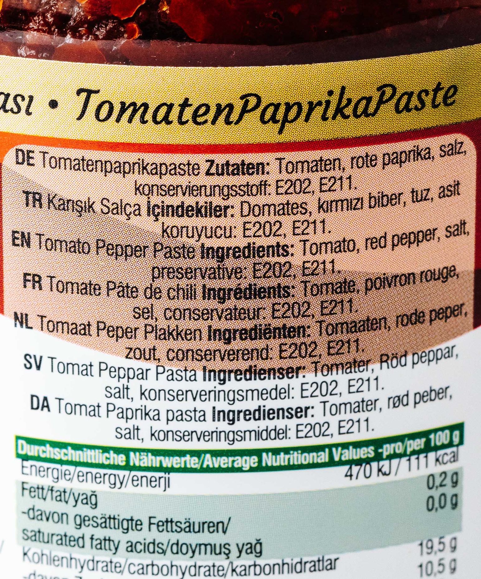 Sezgin Sayar Tomaten-Paprikapaste