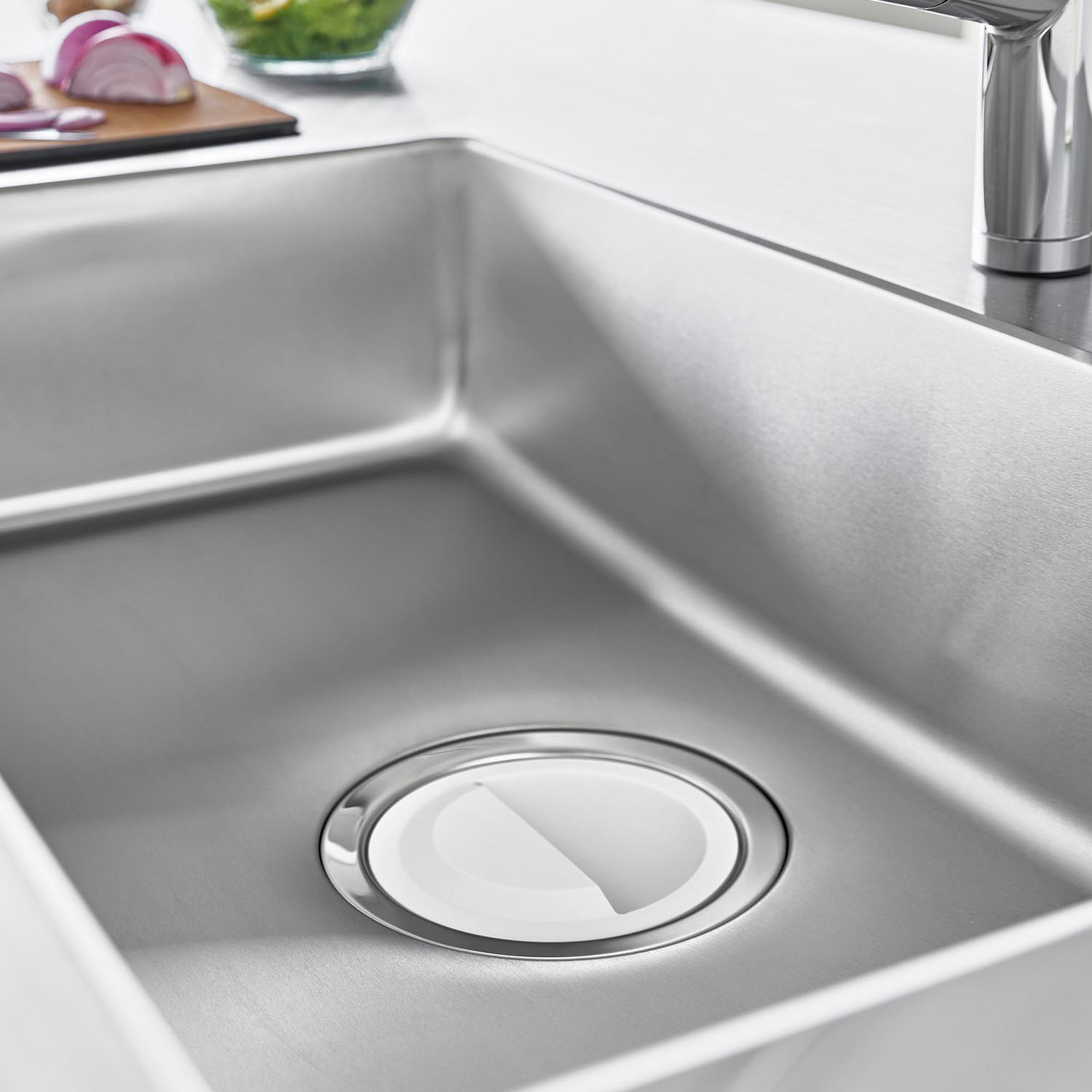 水切りネットホルダー付き排水口カバー タワー