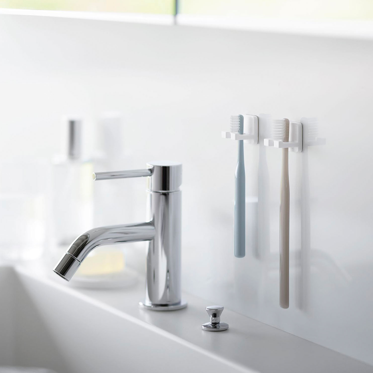 フィルムフック歯ブラシホルダー タワー シングル 2個組