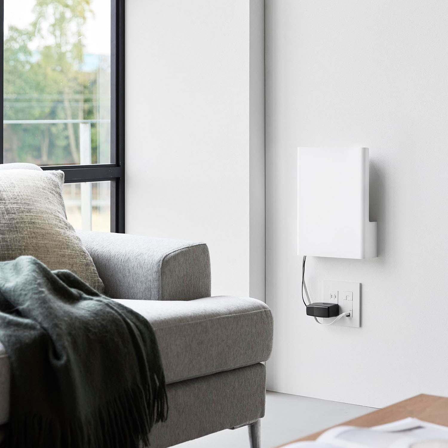 ウォール隠せるルーター収納 タワー Sサイズ 石こうボード壁対応