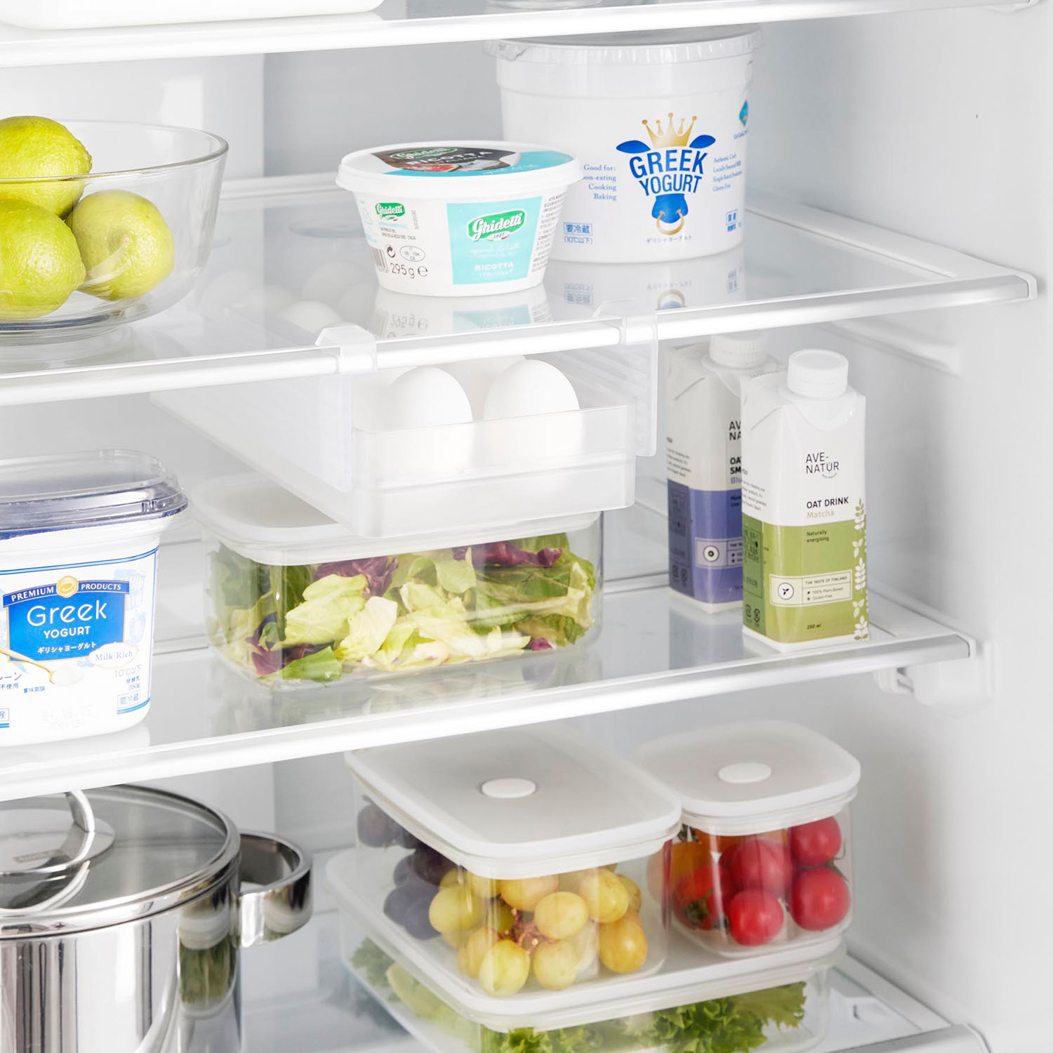 冷蔵庫中棚下高さ調節卵ラック タワー S