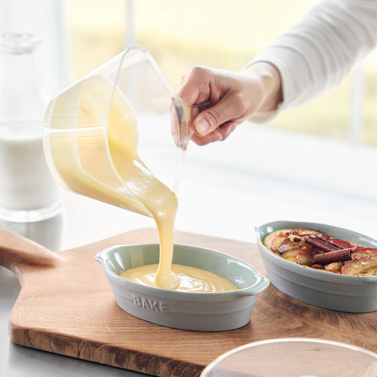 電子レンジ対応洗いやすいハンドル付き下ごしらえボウル タワー L