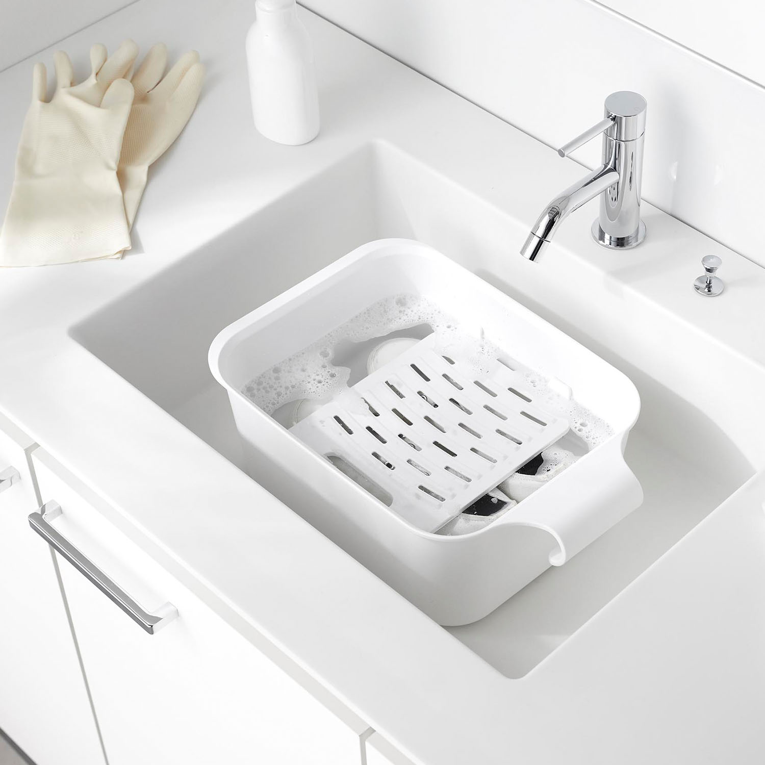 バケツで使える洗濯&浸け置き板 タワー