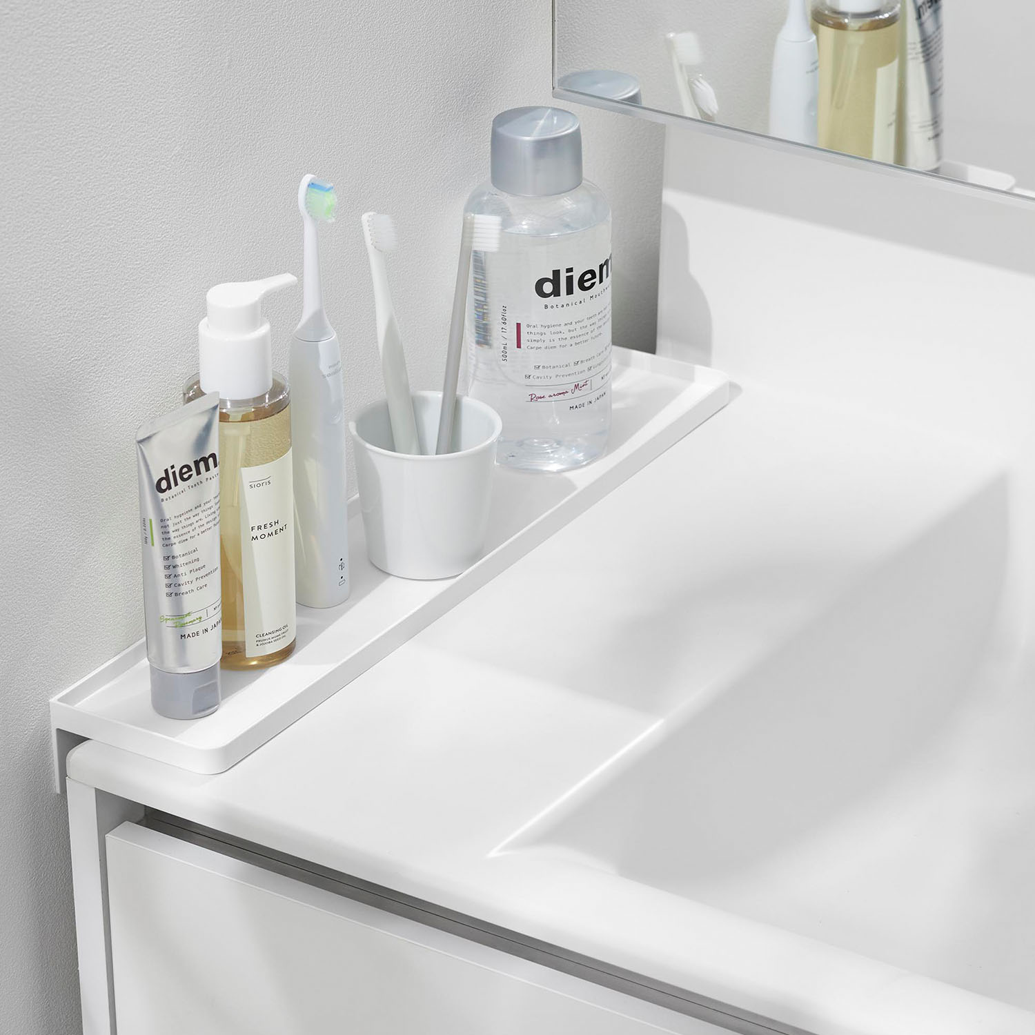 洗面台横隙間トレー タワー