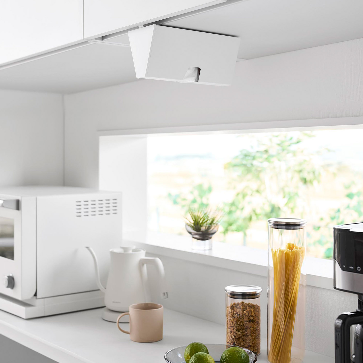 戸棚下プラスチックバッグケース タワー