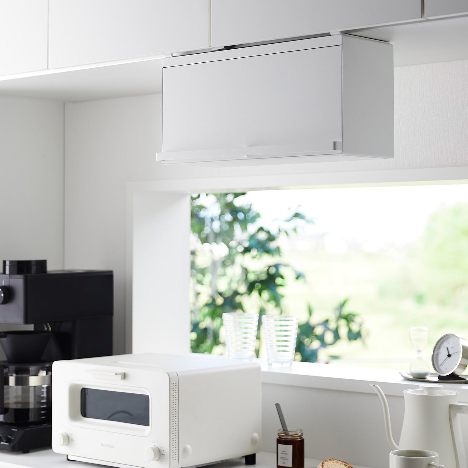 戸棚下ブレッドケース タワー