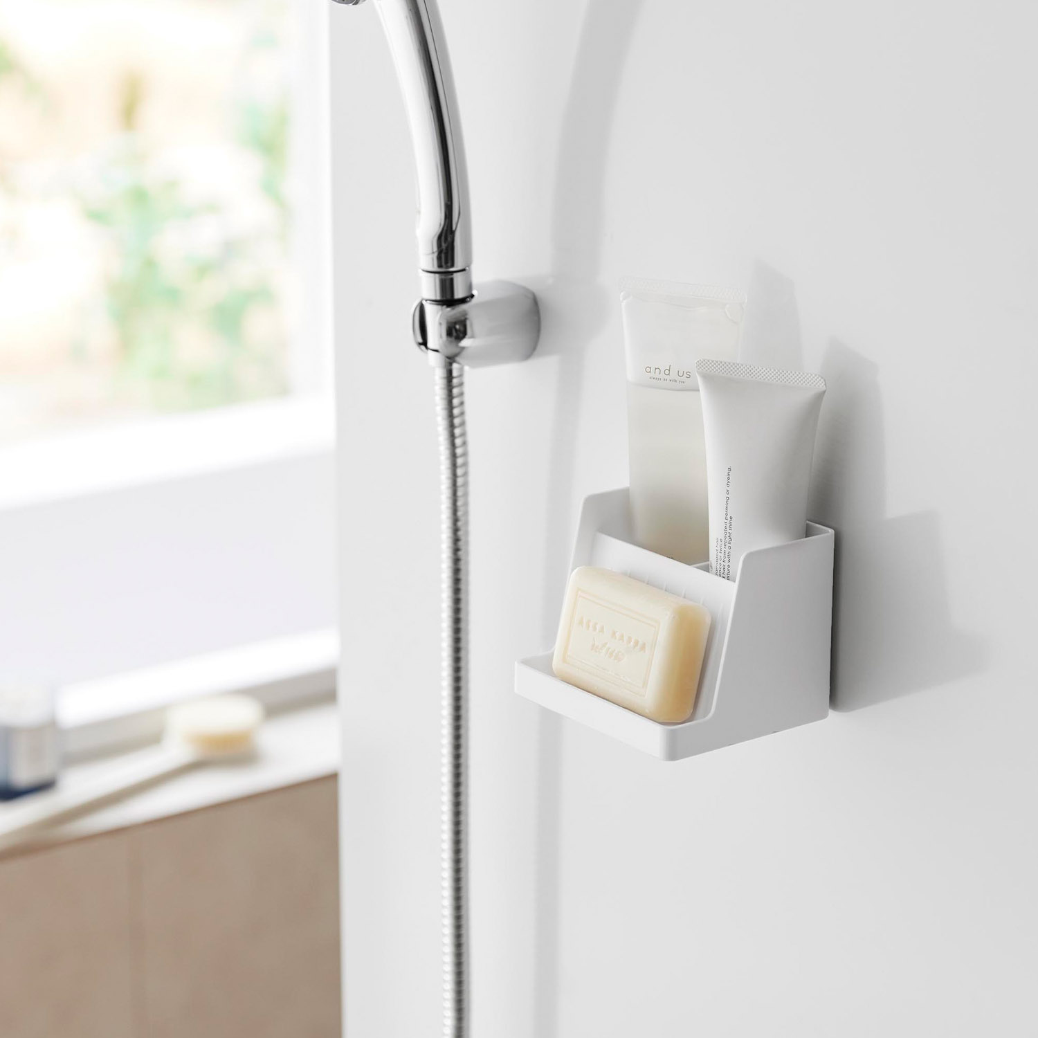 マグネット収納付きソープトレー タワー