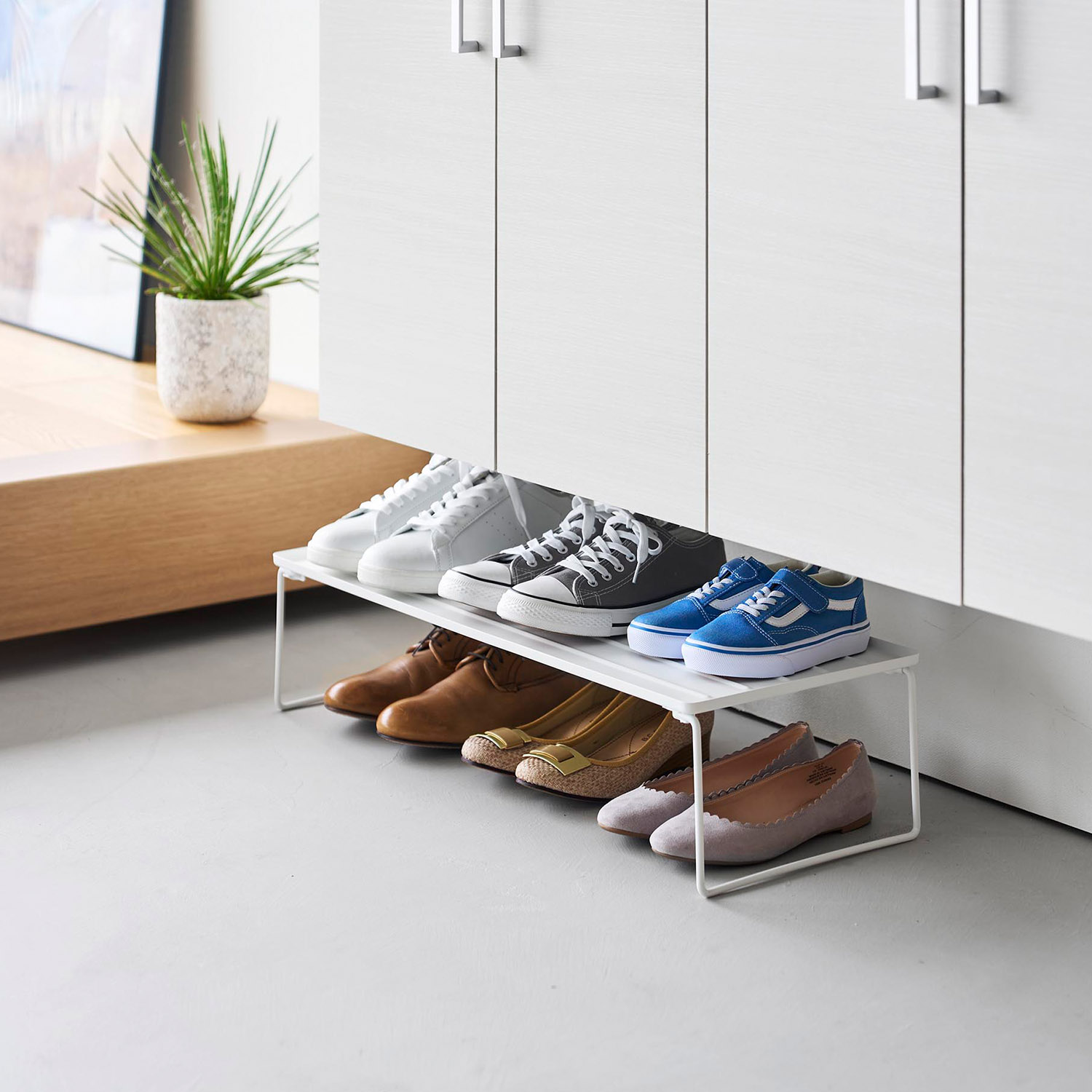 折り畳みシューズラック タワー