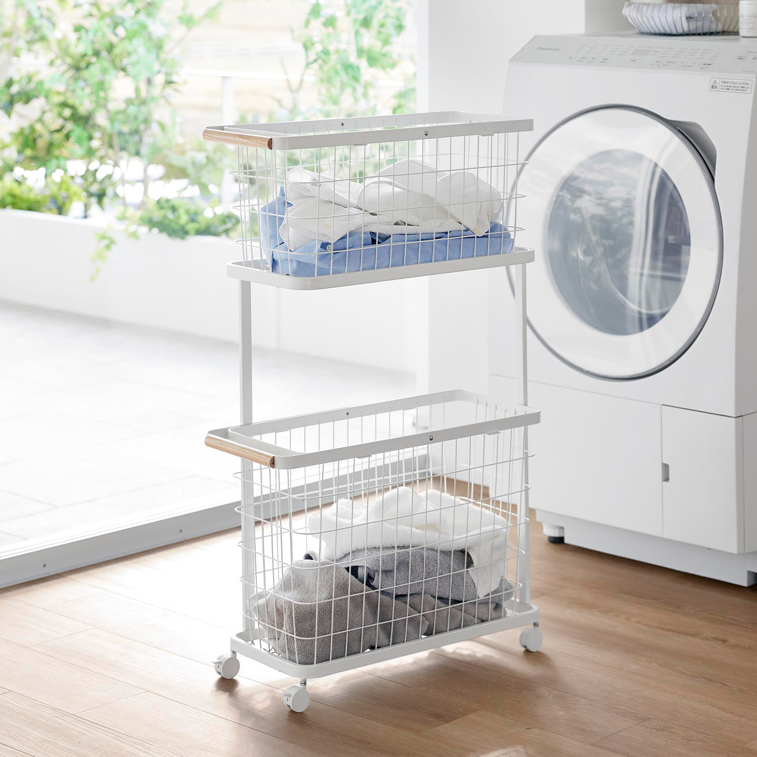 ランドリーワゴン+バスケット トスカ スリム