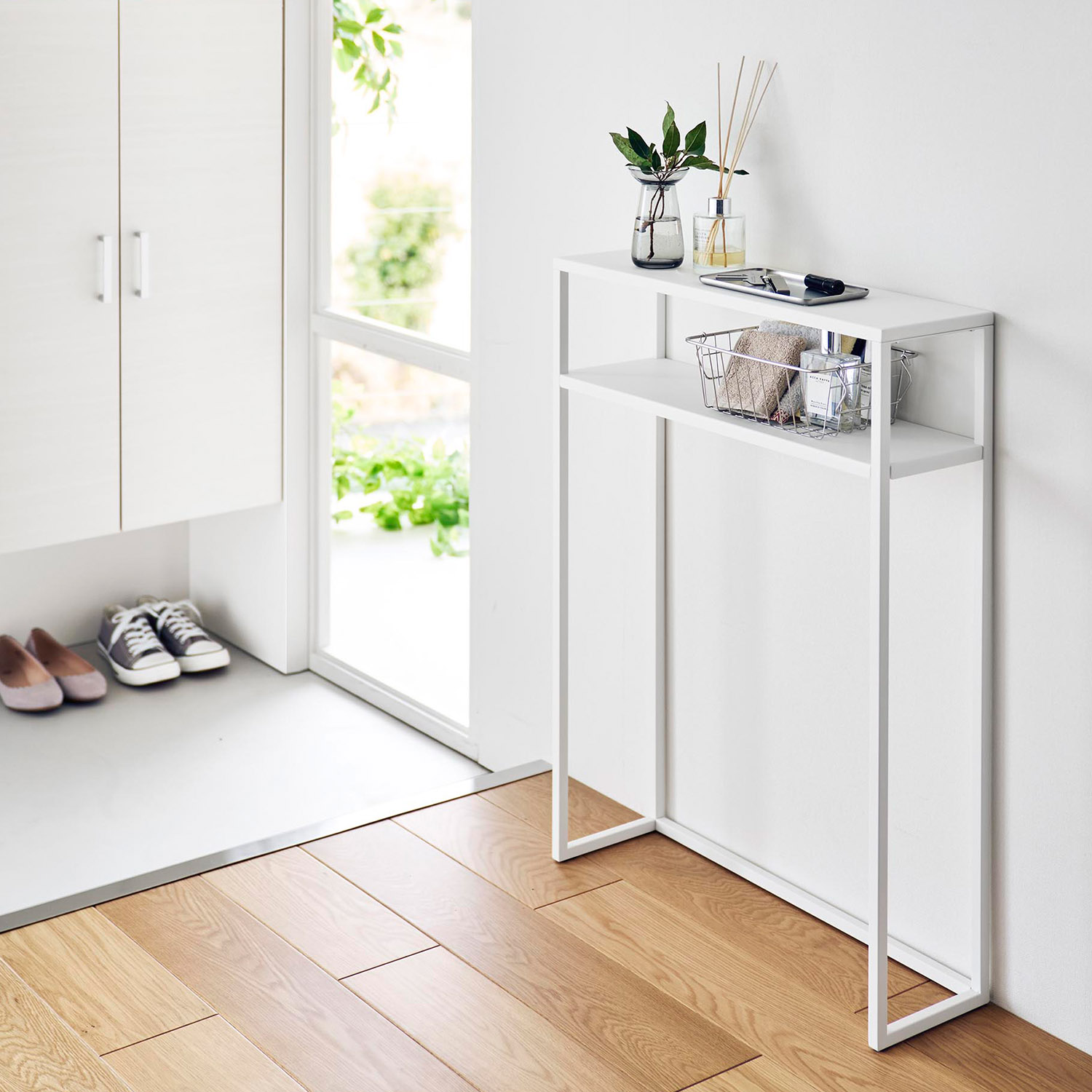 棚付きコンソールテーブル タワー