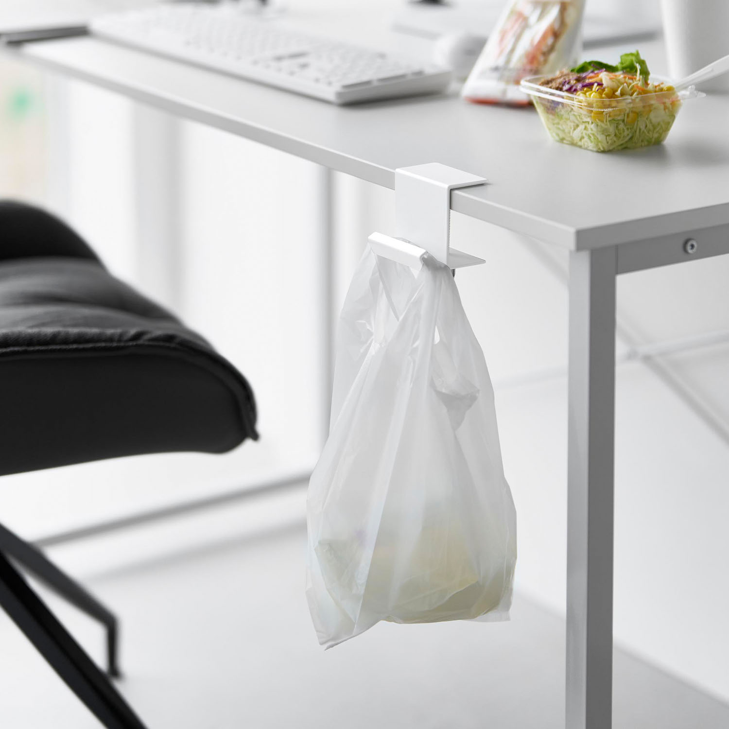 テーブル横レジ袋ハンガー タワー