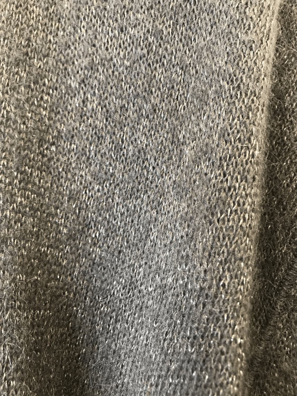 Gilet gris pailleté