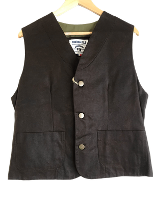 Gilets - Veston Lucien Waxed Brun