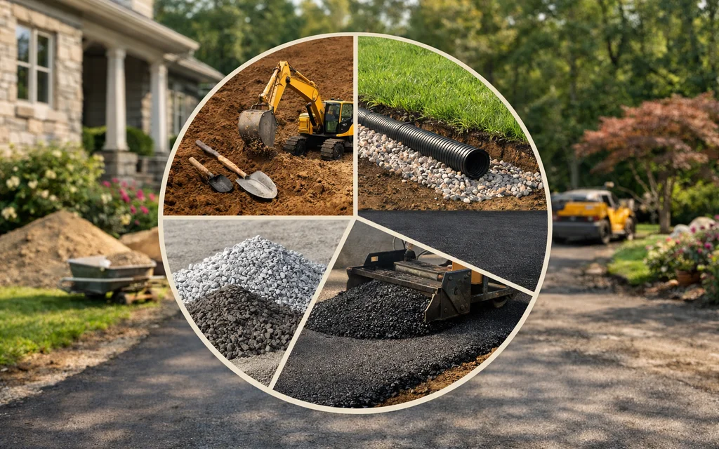 Comprehensive budget breakdown for asphalt driveway project