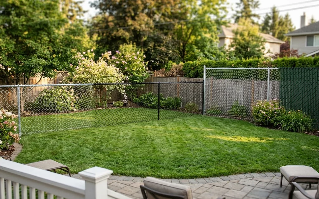 AI visualization of different chain link fence styles