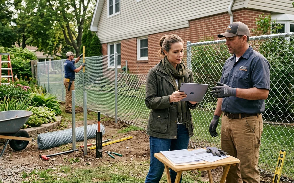 Local contractor comparison for chain link fence installation
