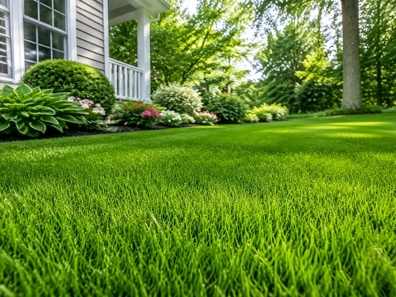 Vibrant lawn demonstrating effective care practices.