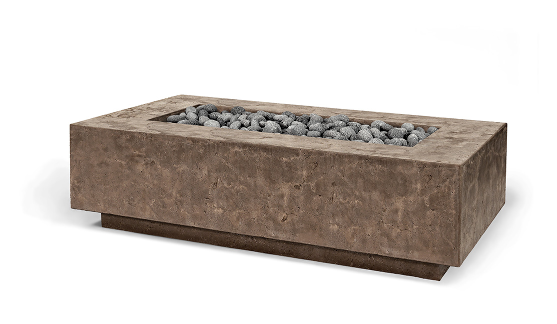 Artisan 62" Rectangular Fire Pit in Earthcast