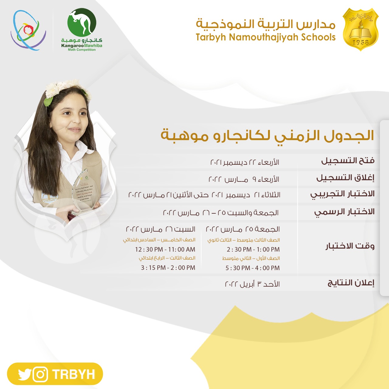 الجدول الزمني لمسابقة كانجارو 