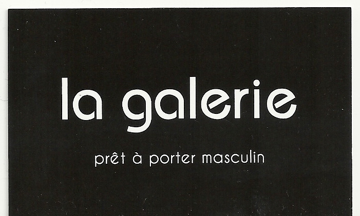 La Galerie vêtement pour homme (détail)