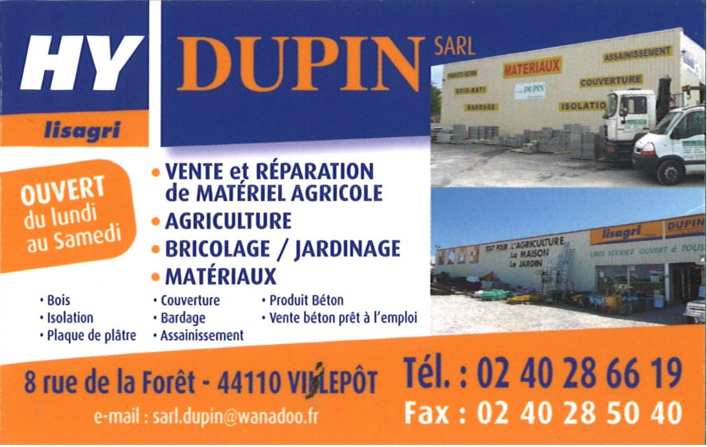 Dupin SARL matériel agricole