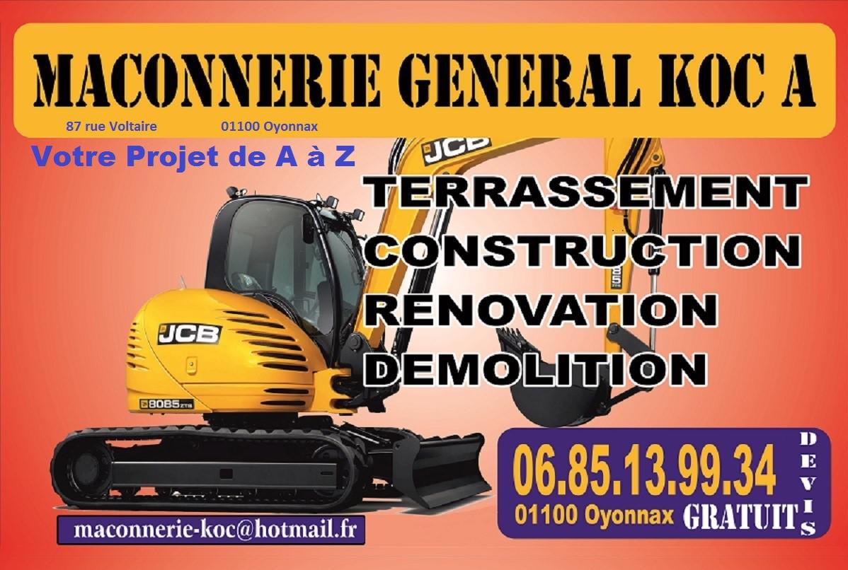 MGK Construction, travaux publics