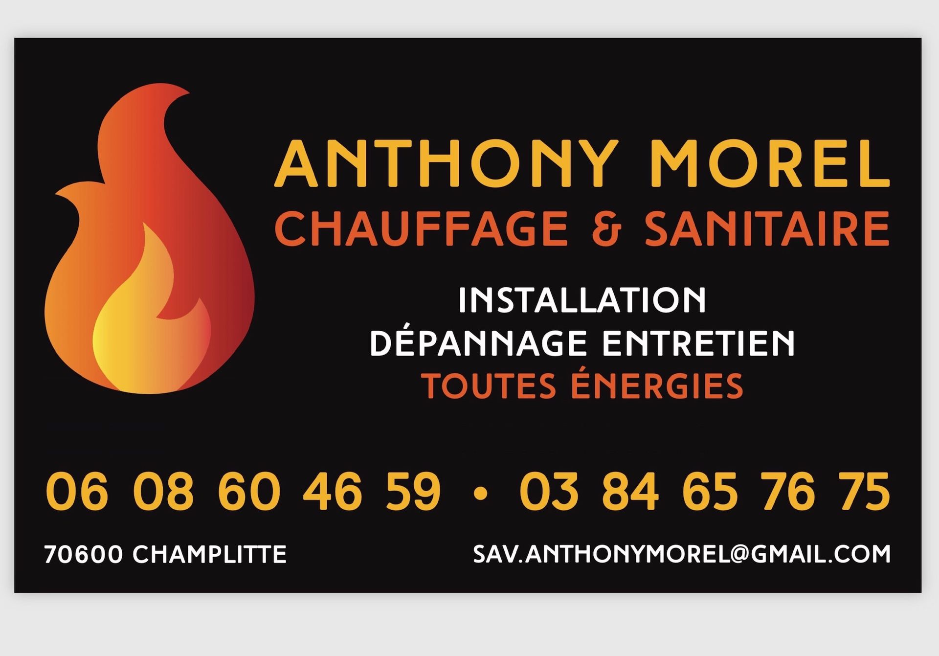 Anthony Morel chauffagiste