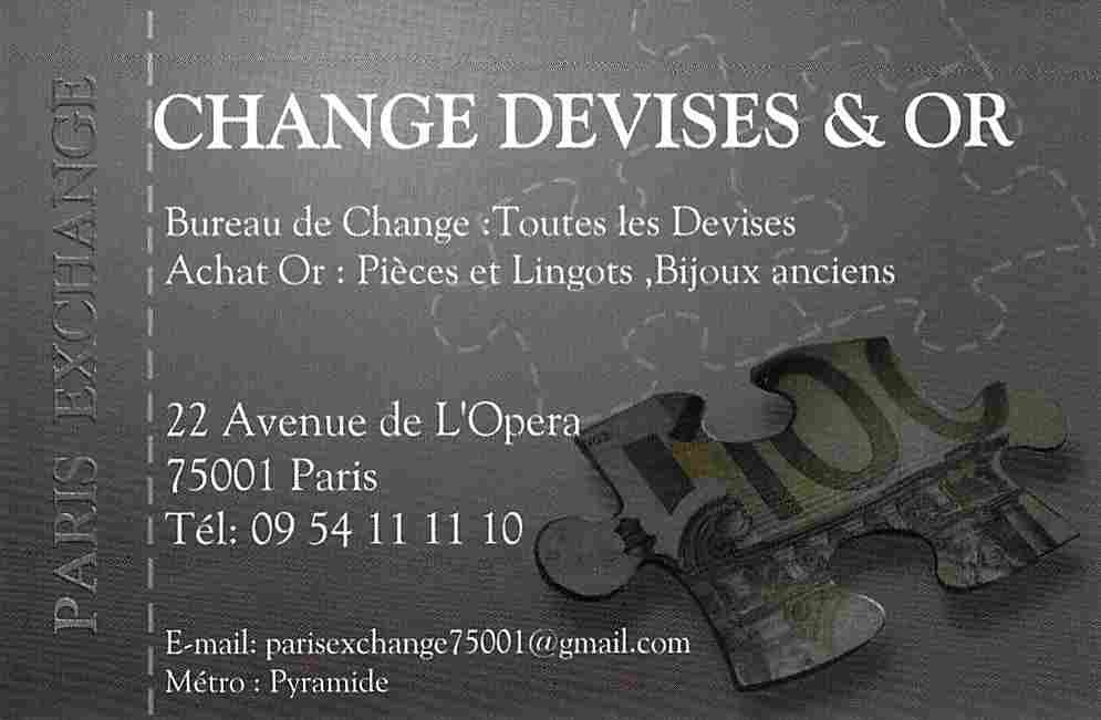 Paris Exchange A Paris 01 75001 Avenue De L Opera Adresse Horaires Telephone 118000 Fr