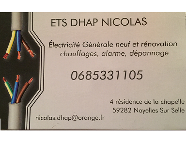 Ets Nicolas Dhap électricité générale (entreprise)