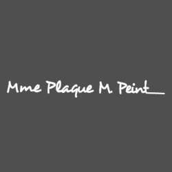 Plaque M Peint peintre (artiste)