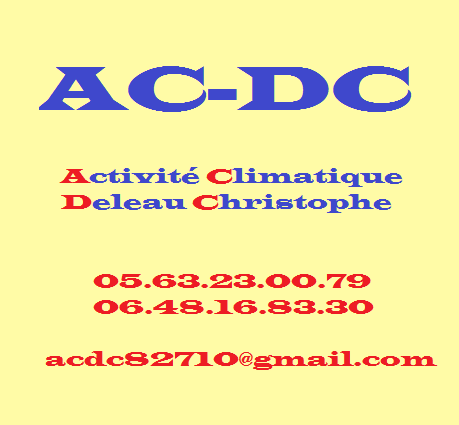 Activité Climatique Deleau Christophe Acdc chauffagiste