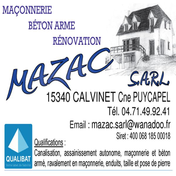 Mazac SARL entreprise de maçonnerie