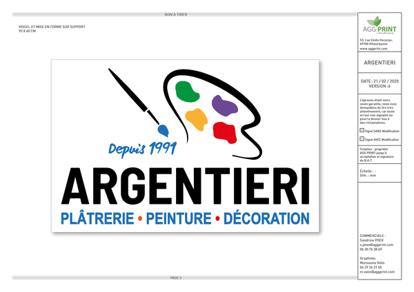 Argentieri EURL plâtre et produits en plâtre (fabrication, gros)