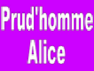 Alice PRUD'HOMME psychologue