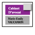 Vaucanson Marie-Emily avocat