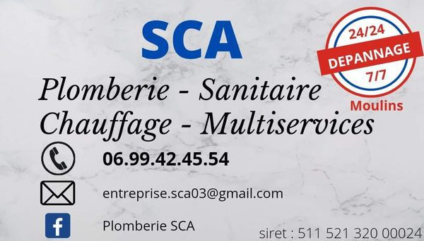 SCA Plomberie-Chauffage Multiservices plombier