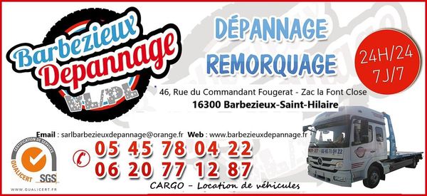 SARL BARBEZIEUX DEPANNAGE garage et station-service (outillage, installation, équipement)