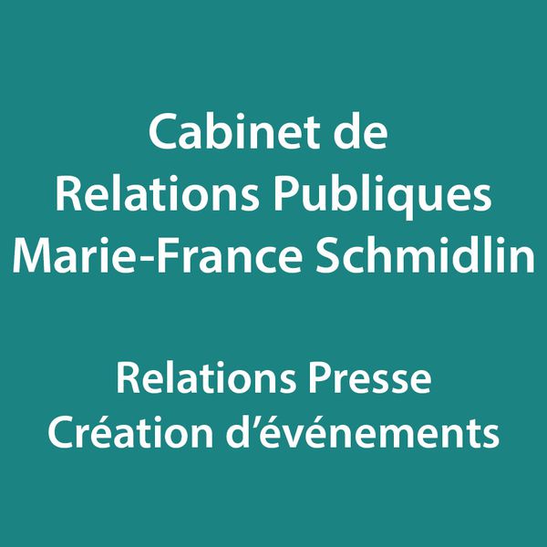 Cabinet de Relations Publiques Marie-France Schmidlin agence de relations publiques