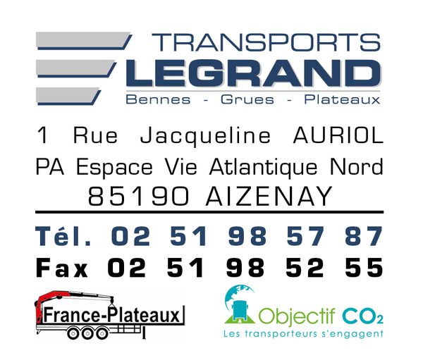 Transports Legrand SAS transport routier (lots complets, marchandises diverses)