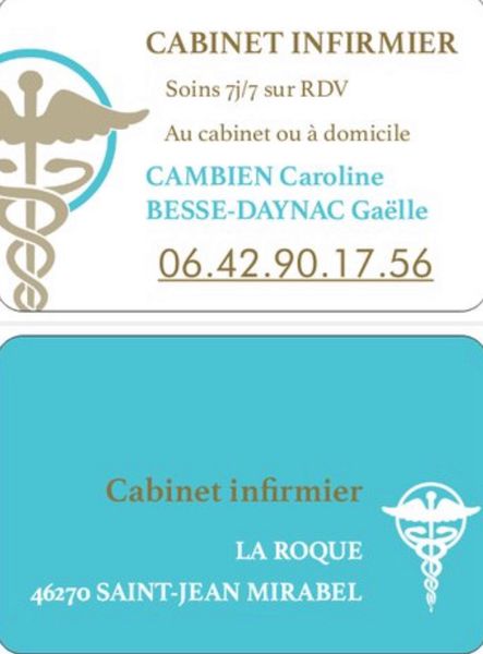 CAMBIEN CAROLINE infirmier, infirmière (cabinet, soins à domicile)