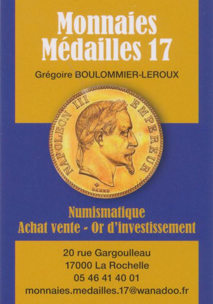 Monnaies Médailles 17 monnaie, médaille