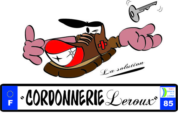 Cordonnerie Leroux tampon encreur, tampon marqueur