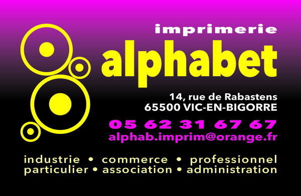 Alphabet imprimeur éditeur