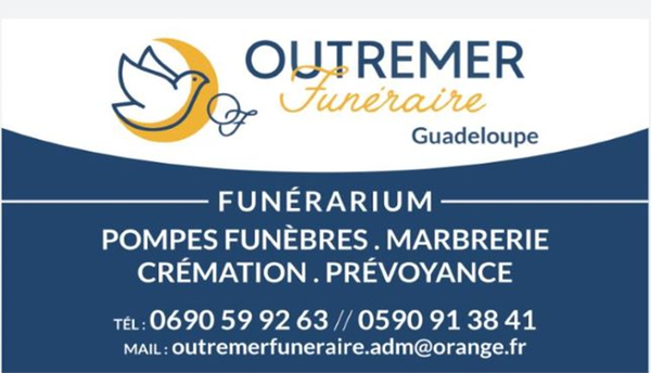 Outremer Funéraire pompes funèbres, inhumation et crémation (fournitures)