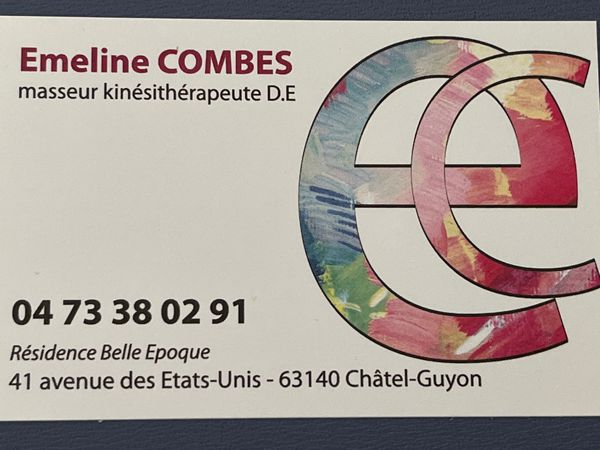 Combes Emeline kiné, masseur kinésithérapeute