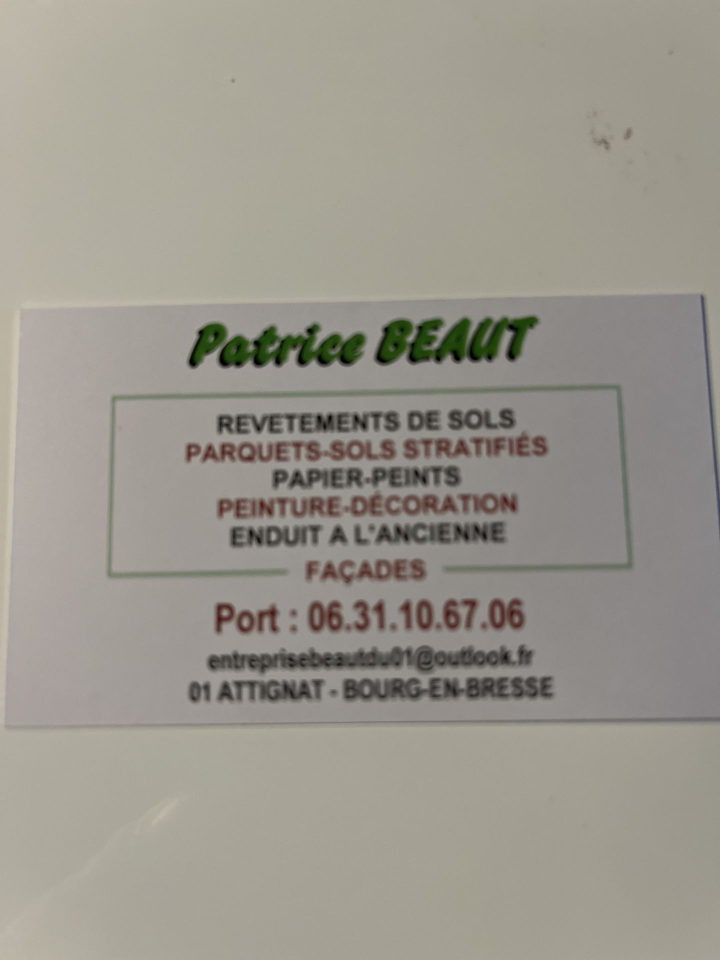 Beaut Patrice décorateur