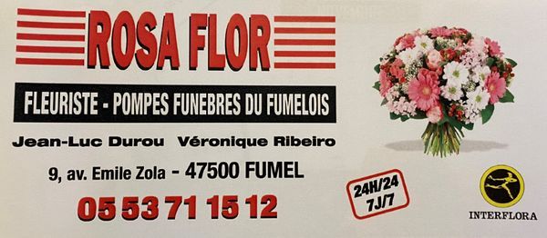 Rosa Flor Pompes Funèbres du Fumélois fleuriste