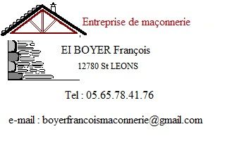 Boyer François EI Construction, travaux publics