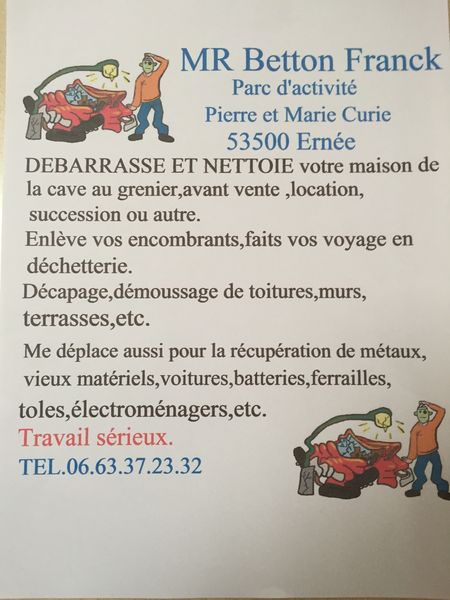 Betton Franck récupération, traitement de déchets divers